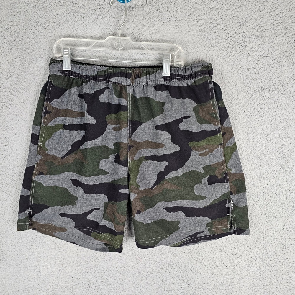 Rogue Shorts Mens Medium Camo Black Green Gray Athletic Gym Workout Training